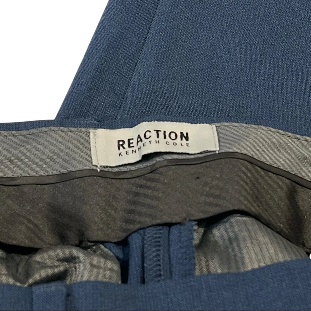Kenneth Cole Reaction Mens Dress Pants, Straight Leg, Blue, Size 32x30‎